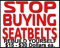 Seatbelt tensioner seat belt tensioners pretensioner $15-$30 repair yourself