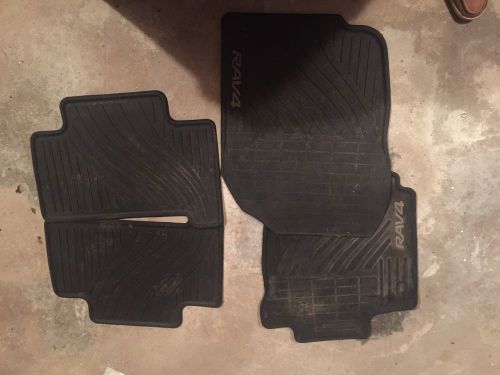 Rav4 rav 4 oem all weather rubber floor mats 2006 2007 2008 2009 2010 2011 2012