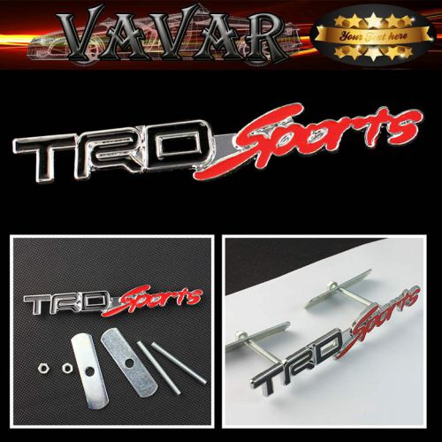 3d metal trd-sport rally racing front grill grille logo badge emblem