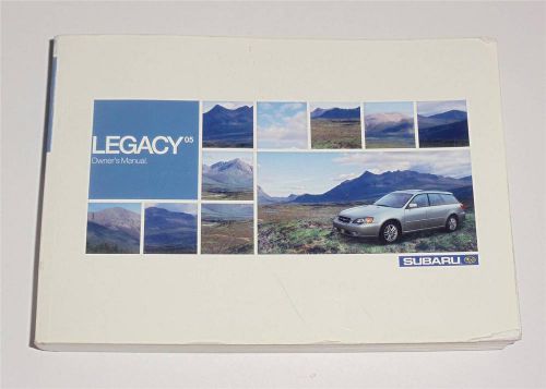 2005 subaru legacy owners manual book