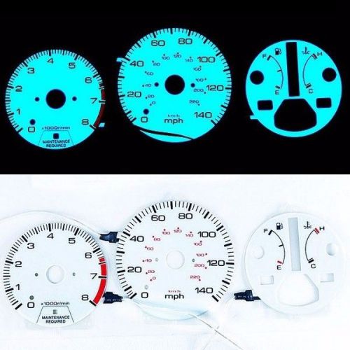 For honda accord at 1990-1993 el glow gauge indiglo dash face cluster gauge