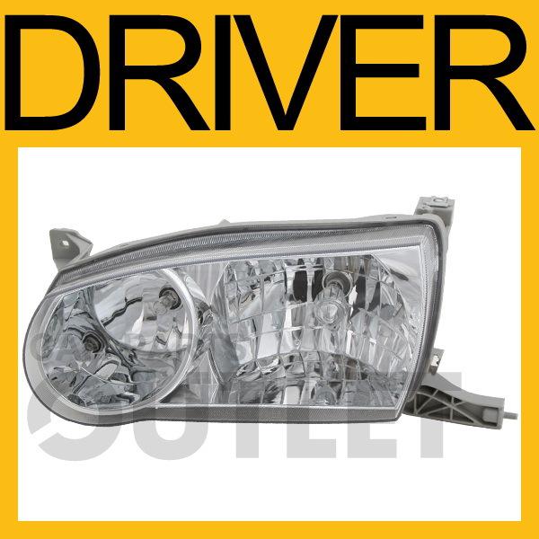 01-02 toyota corolla head light lamp left replacement assembly l/h ce le s new