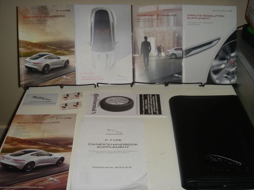 2015 2016 15 16 jaguar f-type owners manual set with case