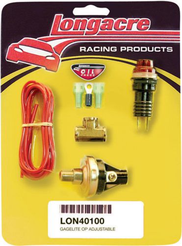 Longacre red oil pressure gagelites warning light kit p/n 40100