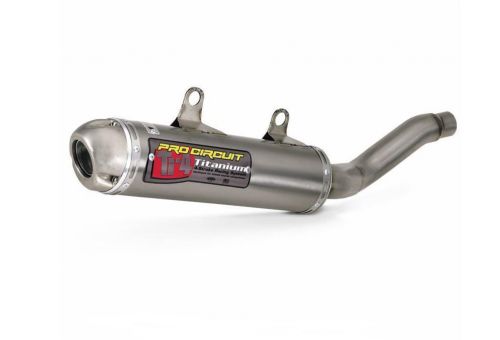 Pro circuit ti-4 slip-on w/spark arrestor fits: yamaha yfz450 4qy04450-ti