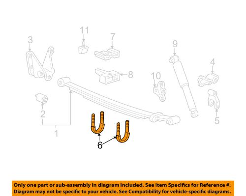 Ford oem 89-07 ranger rear suspension-u-bolt e3tz5705b