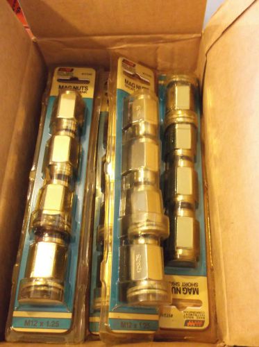 20 new mag lug nuts by make waves instrument co. - short shank m12 x 1.25 #17242