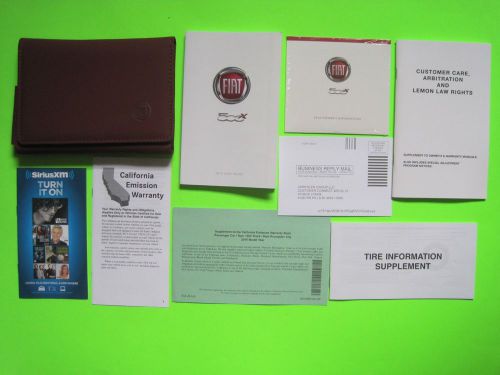 2016 fiat 500 x factory owner&#039;s manual set &amp; case  *oem*