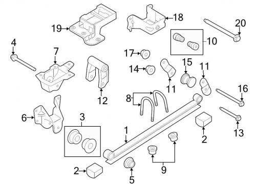 Ford oem leaf spring axle u-bolt 6c1z5705a image 8