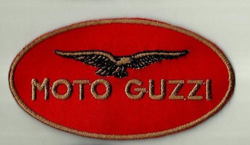 &#034;moto guzzi&#034; motorcycles embroidered patch cafe racer italy bikers jacket