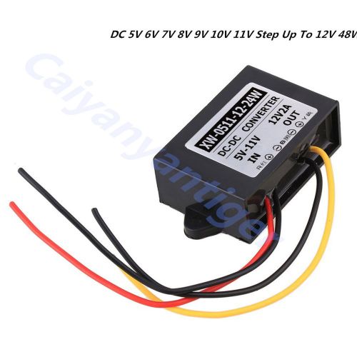 Dc 5v 6v 7v 8v 9v 10v 11v step up to 12v 48w converter regulator car boost power