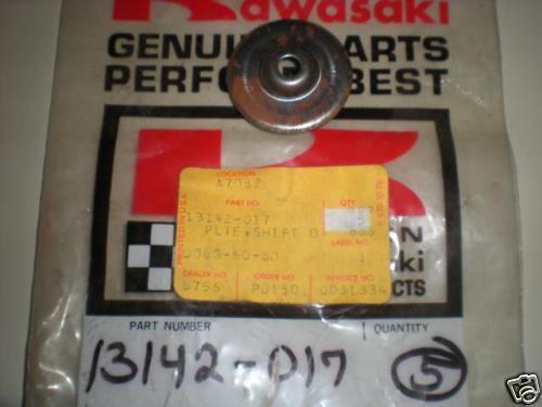 Nos kawasaki kd125 kx125a kdx175 shift drum plate 13142-017