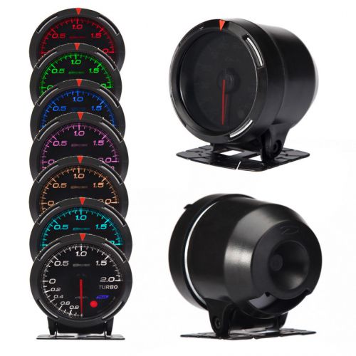 2.36&#039;&#039; 60mm car auto motor turbo boost vacuum gauge meter with sensor 7 colors