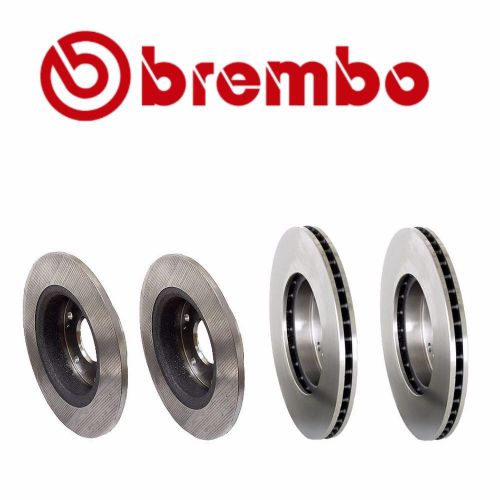 Set of 4 rotors 2 front, 2 rear fits: honda accord 2003 - 2007 genuine brembo