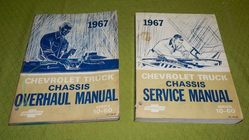 2 vintage 1967 chevrolet truck chassis service overhaul manuals 10-60 series usa