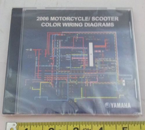 New 06 yamaha motorcycle scooter color wiring diagrams service manual repair cd