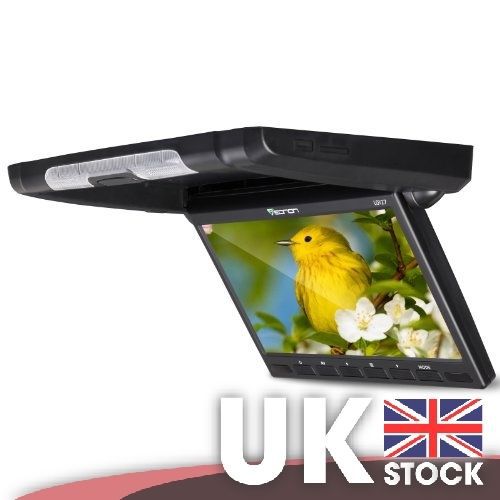 10.1&#034; digital screen hd flip down car monitor ceiling panel black fit bpv suv