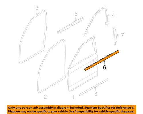 Bmw oem 07-12 328i-door moulding-belt molding right 51337060236