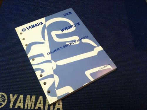 Yamaha oem owners service manual lit-11626-21-56 yamaha 2008 wr250fx