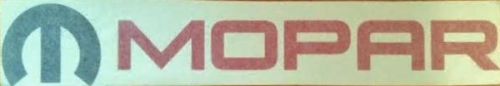 Mopar vinyl windshield banner 5&#034; x 22&#034; dodge ram charger challenger jeep cheroke