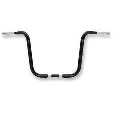 Black burly 14" gorilla ape hangers 1-1/4" handlebars harley wide glide