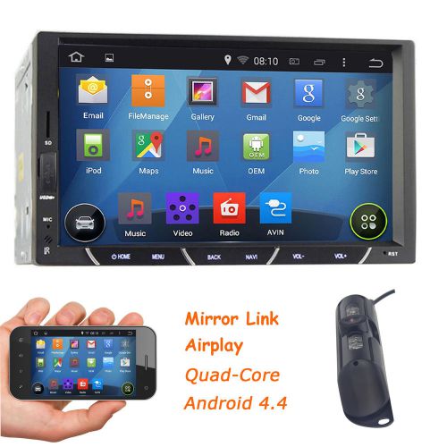 New camera+quad-core android 4.4 2din 7&#034; tablet car gps stereo radio 3g-wifi bt