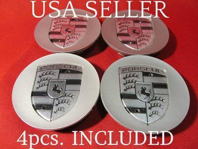 4x set porsche cayenne wheel center cap sil 911 993 996 997 boxster 4s c4s  set