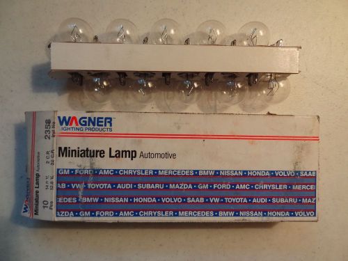 Wagner miniature lamp number 2358 pack of 10  12.8 - 14 v 2-32 c.p.