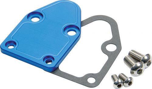 Allstar performance small block chevy blue fuel pump block-off p/n 40300