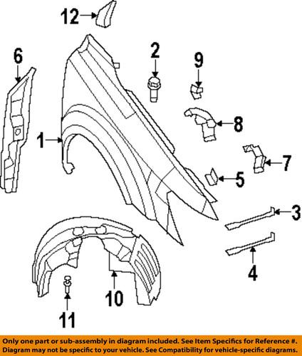 Dodge oem 5076730ad fender