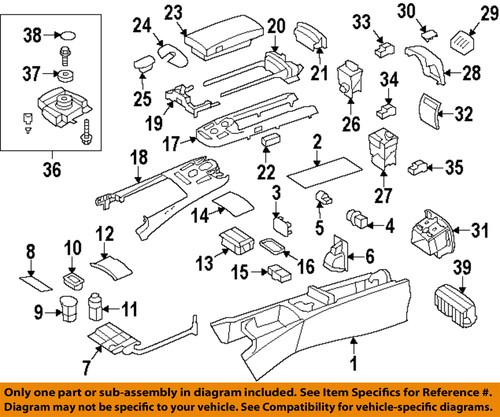 Mercedes-benz-mb oem 2216801652 center console-front housing