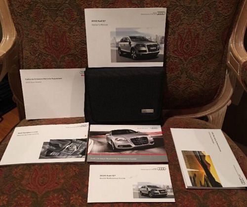 2010 audi q7 owners manual oem full/ comete set navigation manual case