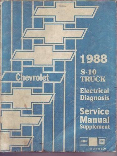 1988 chevrolet s-10 s10 truck blazer service manual electrical wiring diagnosis