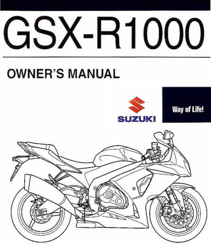 2012 suzuki gsx-r1000 motorcycle owners manual -gsxr1000-suzuki-gsx r 1000