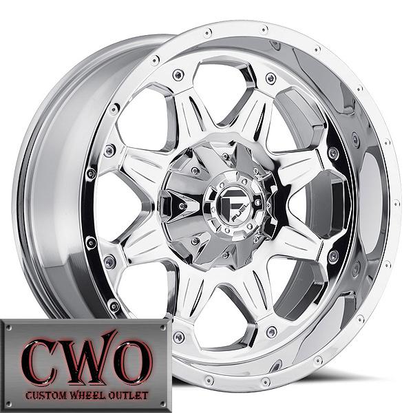 18x9 chrome fuel boost rims 8x170 8 lug f-250 f-350 supder duty excursion cwo