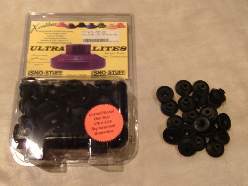 Sno-stuff colored ultra lite 7mm stud backer/nut 96pk black