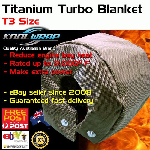 Turbo blanket heat shield beanie cover titanium hi temp t3 t25 t28 gt25 gt28