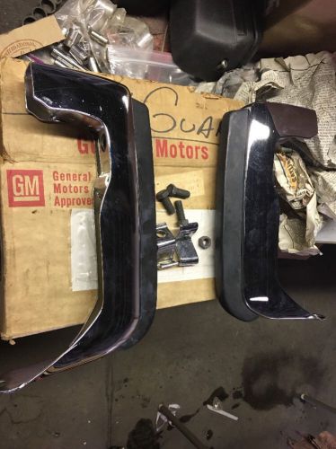 1973 chevelle ft bumper guards nos in box gm 994370.  b