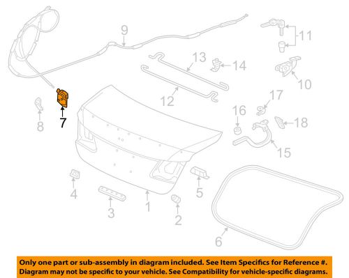 Honda oem trunk-lock actuator 74851t2aa01