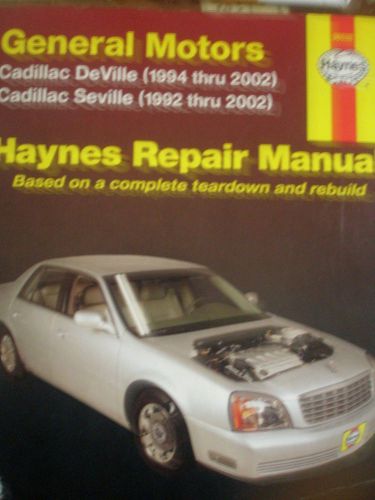 Haynes gm cadillac auto repair manual 38032 deville 1994-2005 seville 1992-2004