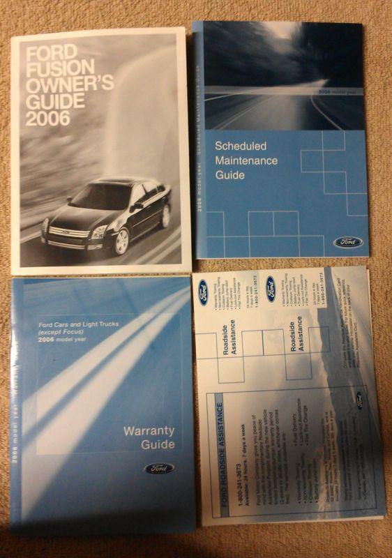 2006 ford fusion owners guide, maintenance guide and users guide