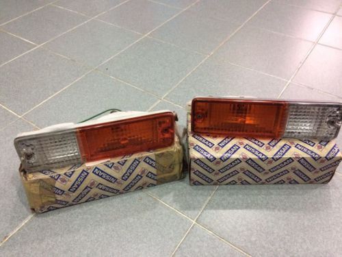 Datsun 720 pickup  turn signal front bumper lights lamps genuine 1 pair japan