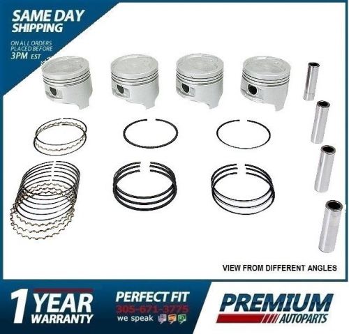 1 engine piston set npr 10-650-2 fits toyota tercel 1986 - 1994