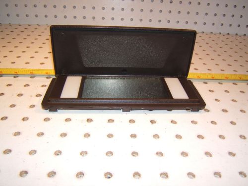 Mercedes r107,w124,126,201,lighted sun visor flip brown mirror oe 1 cover,type#2