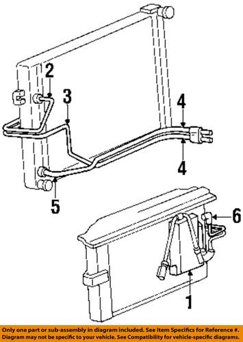 Jeep oem 52079679ac trans oil cooler line/hose