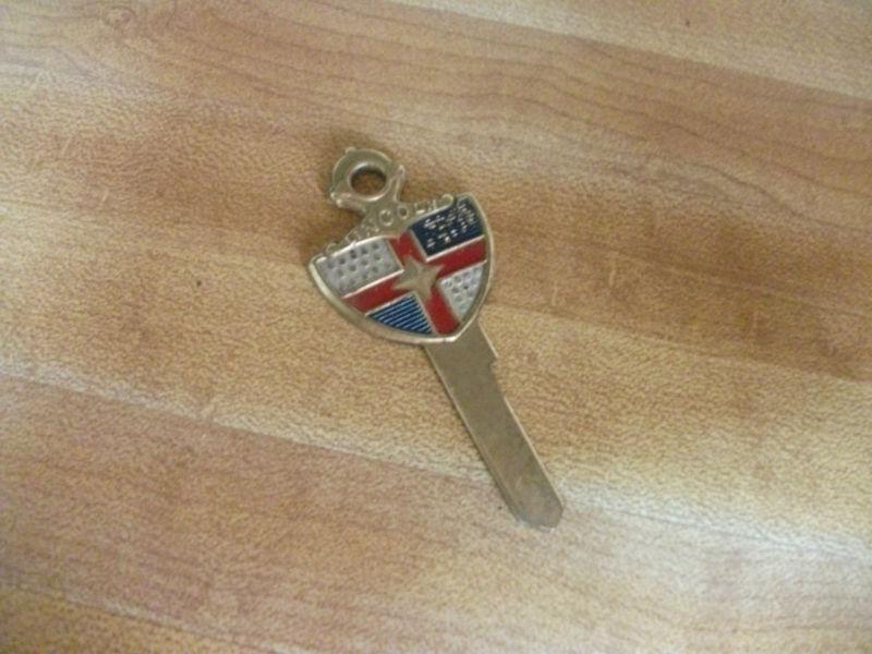  vintage lincoln gold plated crest key blank