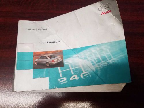 Buy 2001 Audi A4 Owners Manual Owner's Guide Booklet USED 211.561.8D0 ...