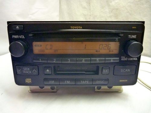 03 04 05 toyota 4-runner highlander radio cd cassette 86120-35222 16845 rc5808