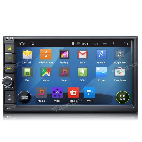 4 core android double 2 din 7&#034; hd car stereo gps radio w bluetooth touch screen