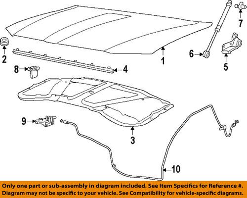 Mopar oem 55113777aa hood lift support/lift support